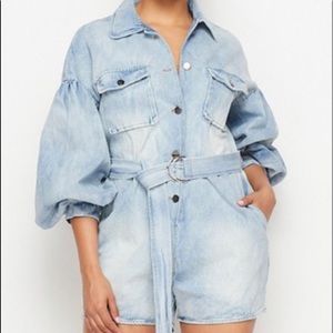 Denim Romper